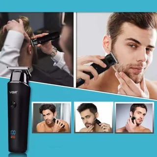 ماشین اصلاح موی سر و صورت وی جی آر مدل 937 با طراحی ارگونومیک، نمایشگر دیجیتال، باتری 2000 102997688
