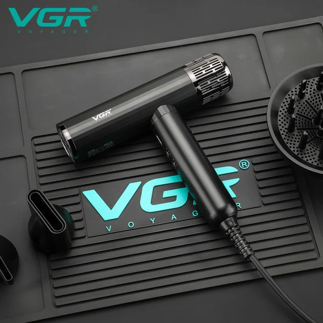 سشوار حرفه‌ای 1600-1900 وات وی جی ار مدل V-427، موتور AC، وزن 550 گرم، المنت سرامیک، دارای 102997651