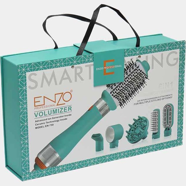 سشوار انزو پروفیشینال مدل EN-750 ۶ کاره با باد سرد