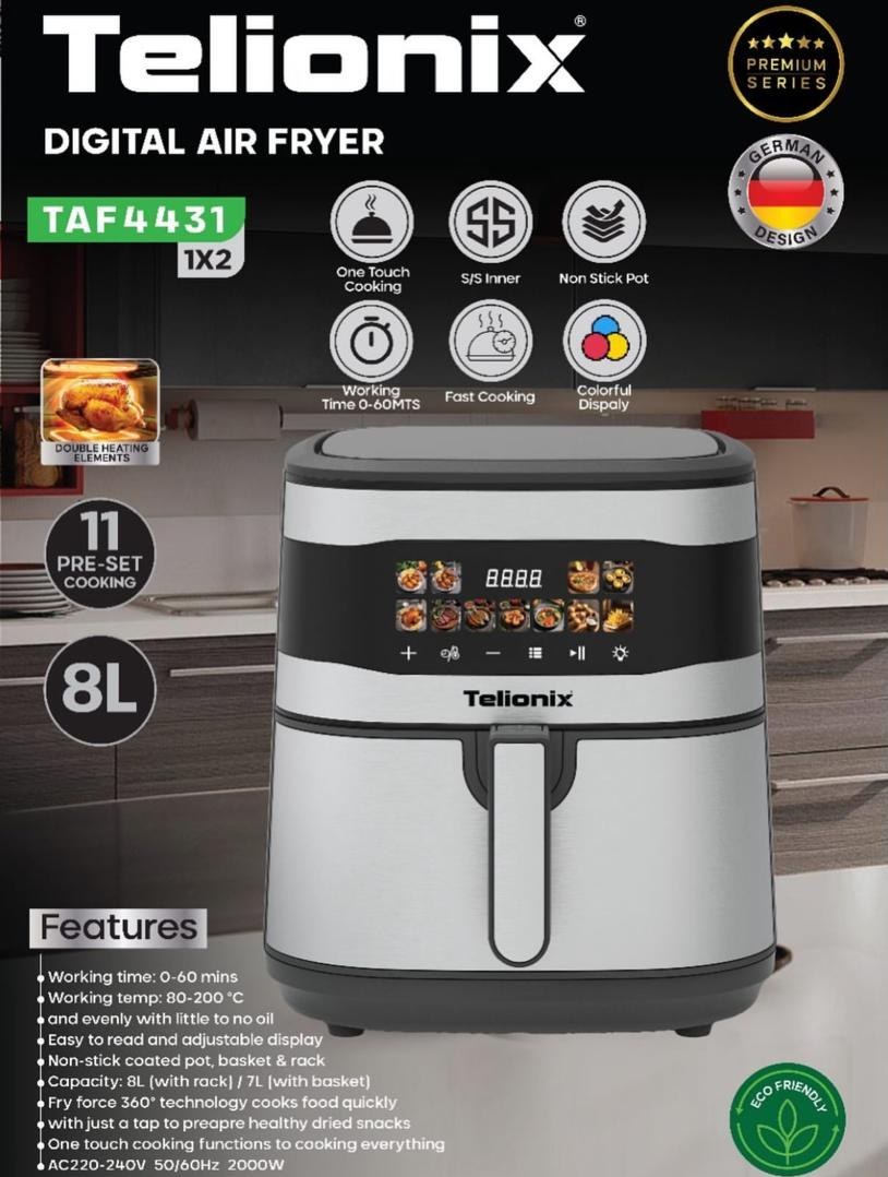 سرخ کن تلیونیکس مدل TAF4431 ظرفیت ۸ لیتر بدون روغن