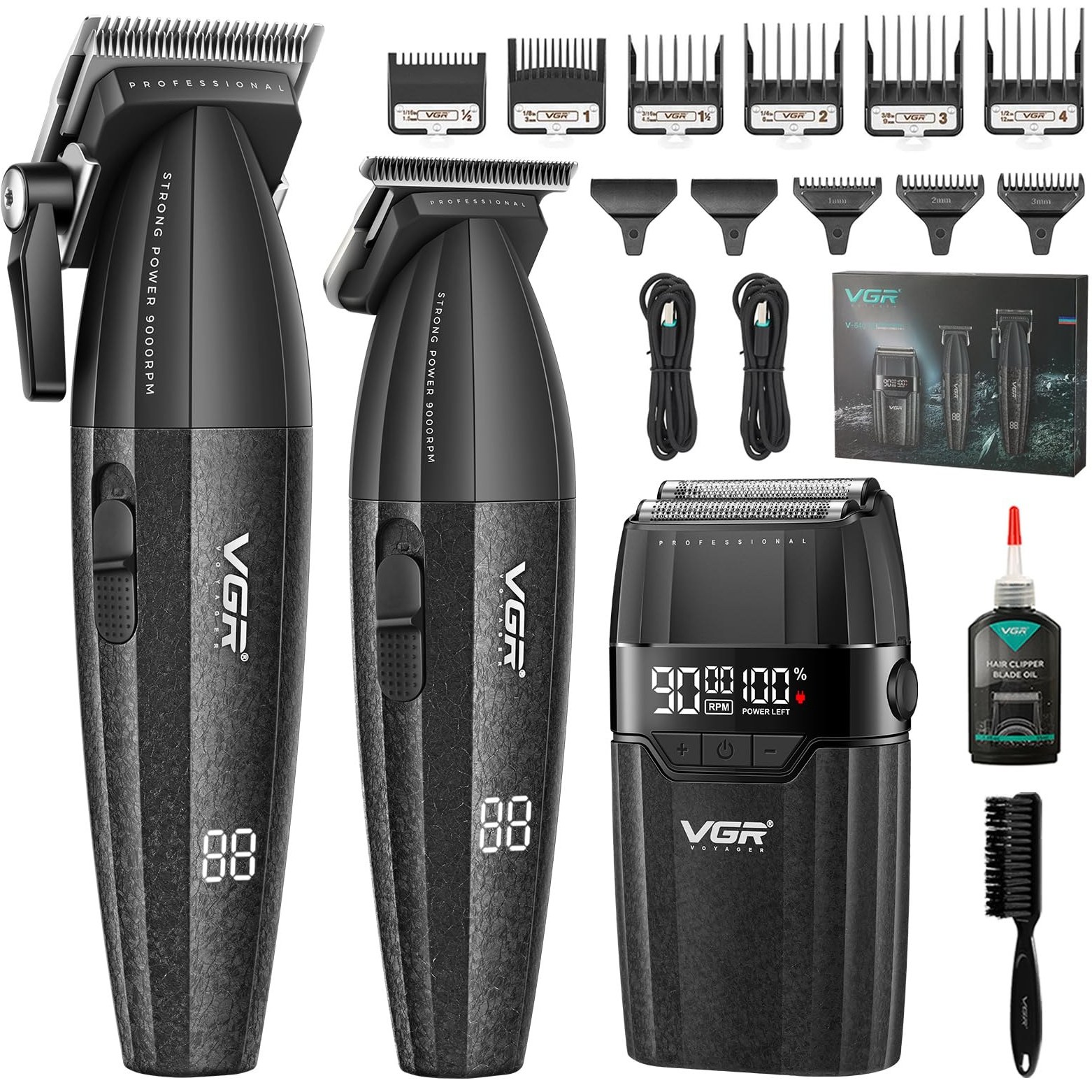 ست ماشین اصلاح حرفه‌ای وی جی آر مدل VGR-V640 S3
