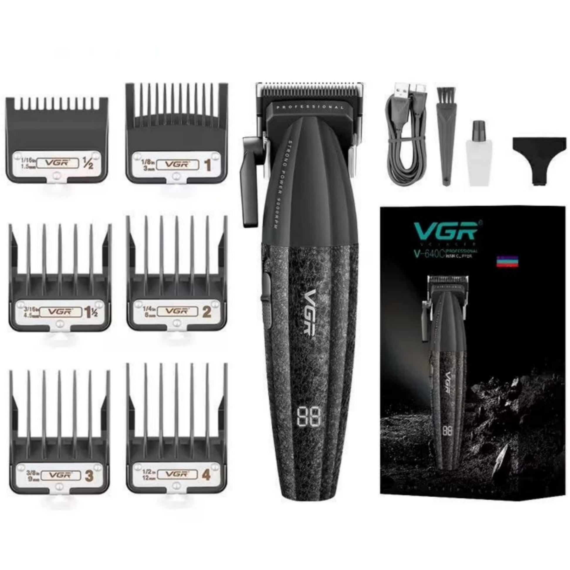 ماشین اصلاح وی جی آر مدل V-640C با تیغه سرامیکی