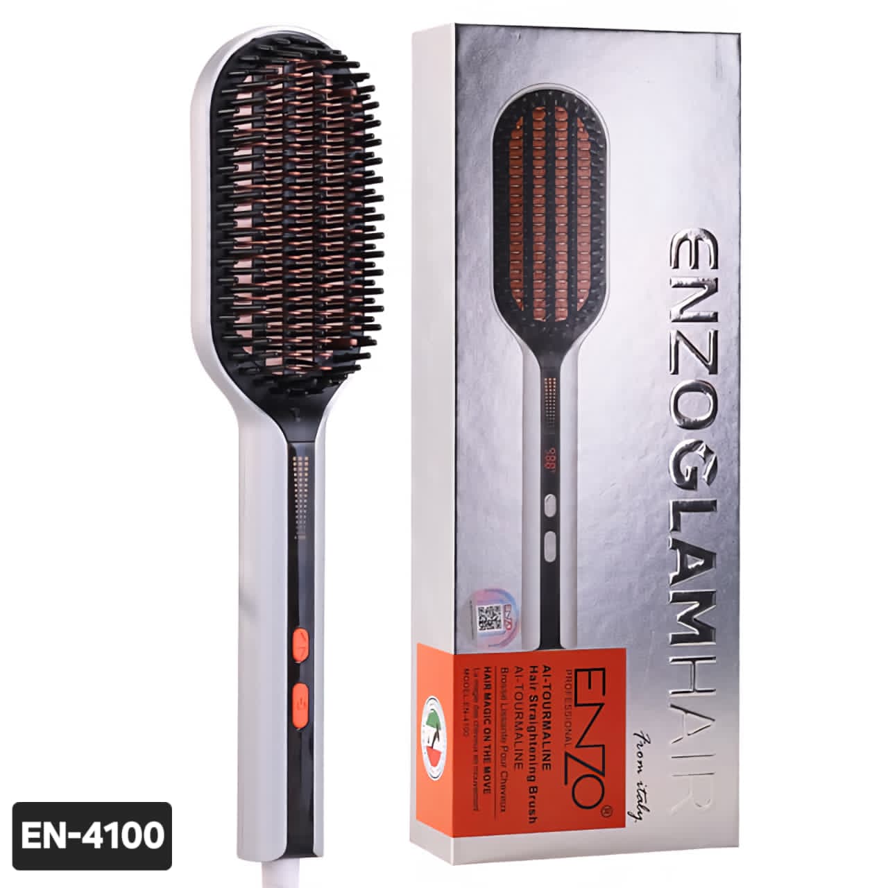 برس حرارتی صاف کننده مو تورمالین انزوگلم مدل EN-4100