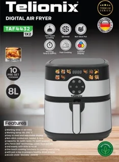 سرخ کن تلیونیکس مدل TAF4432 ظرفیت ۸ لیتر بدون روغن