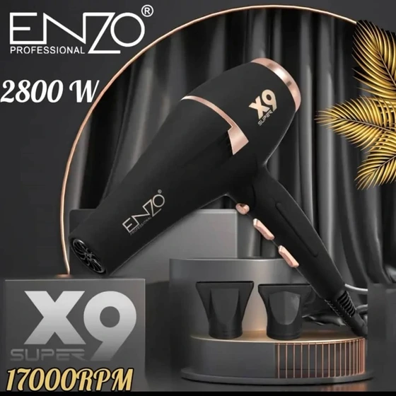 سشوار انزو پروفیشینال مدل X9 با باد سرد و متمرکز کننده